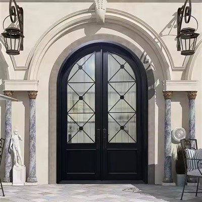 Porte en fer forgé de pièce française personnalisée populaire