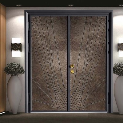 Porte en acier de cuivre de panneau de fonte d'aluminium